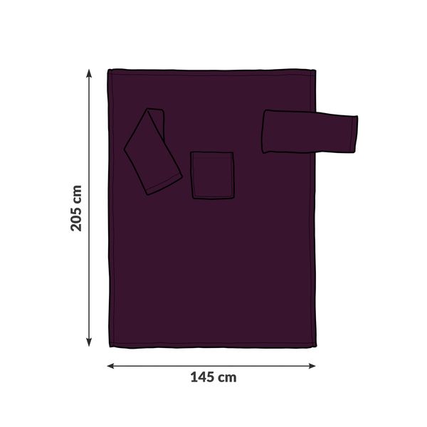 Kocyko-szlafrok - Śliwka zdjęcie 4