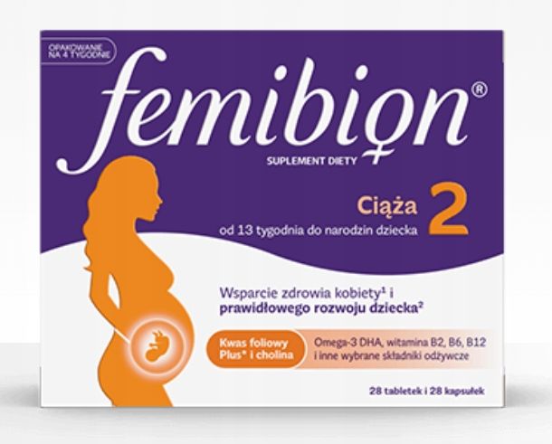 FEMIBION 2 CIĄŻA 28 tabletek i 28 kapsułek zdjęcie 1