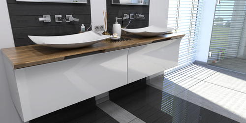 Szafka łazienkowa pod dwie umywalki 190/50/41 cm na Arena.pl