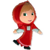 Balon foliowy 60cm - Dziewczynka w kapturku