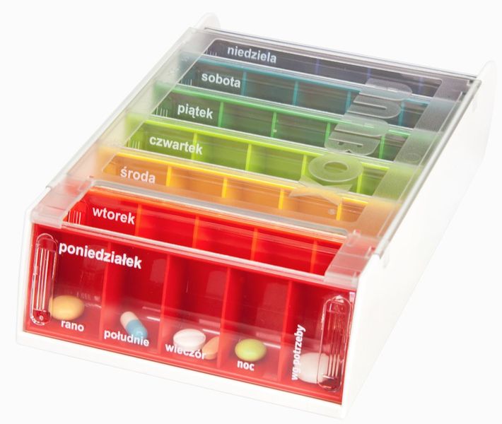 Pudełko pojemnik na tabletki leki ORGANIZER anabox zdjęcie 1