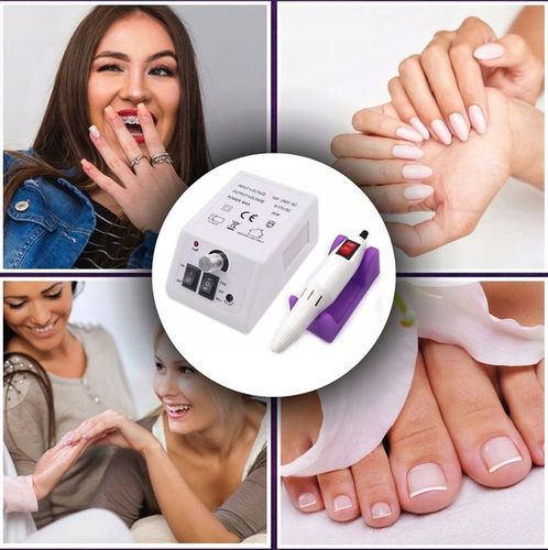 FREZARKA DO PAZNOKCI MANICURE PEDICURE PROFESJONALNA MOCNA 20W frezy zestaw na Arena.pl