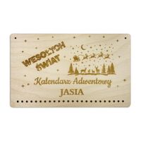 KALENDARZ ADWENTOWY z grawerem dla dziecka  BAZA  09