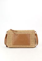 Monnari - torebka listonoszka koszyk kieszonka beżowo-brązowy BAG0400