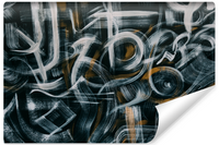 Fototapeta Ścienna Do Salonu Abstrakcyjne GRAFFITI Mural 368cm x 254cm