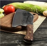 Tasak kuchenny stalowy 28x9 cm do mięsa w czarnym boxie EKW1074J