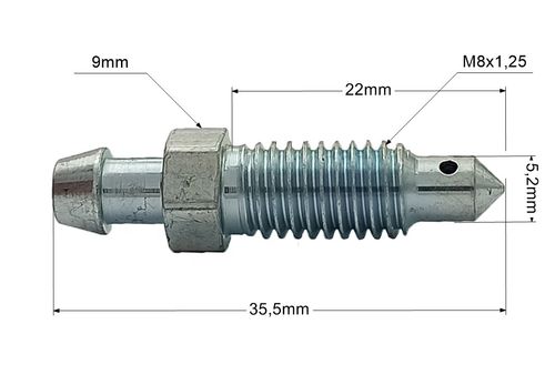 ODP-02 - Odpowietrznik układu hamulcowego M8x1.25 na Arena.pl