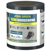 GRUBA TAŚMA OGRODZENIOWA OSŁONA NA OGRODZENIE 19cm x 26m ANTRACYT