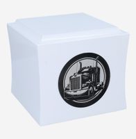 Drewniana Urna dla Kierowcy Biała