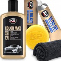 ZESTAW PASTA WOSK KOLORYZUJĄCY DO USUWANIA RYS NA RYSY Z LAKIERU CZARNEGO