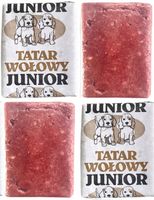 MIĘSO MROŻONE DLA PSA WOŁOWE ŚWIEŻY TATAR BARF 100% BEZ KOŚCI KARMA