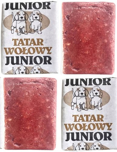 MIĘSO MROŻONE DLA PSA WOŁOWE ŚWIEŻY TATAR BARF 100% BEZ KOŚCI KARMA WOŁOWA na Arena.pl