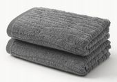 Ręcznik z bawełny Audrina 2 sztuki 50 x 100 cm szare