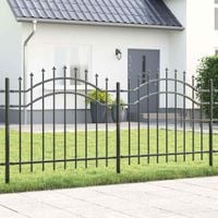 Ogrodzenie Ogrodowe Szary 240 x 140 cm Stal Malowana Proszkowo
