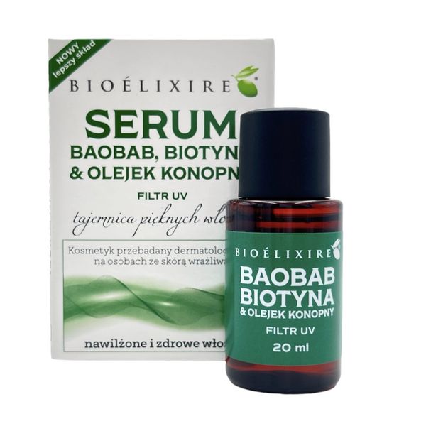 BIOELIXIRE Olejek konopny & Baobab - 20ml zdjęcie 2