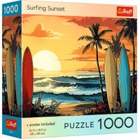 Puzzle 1000 Usa Collection Surfing Sunset 99293