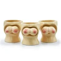 Zestaw 3 Zabawnych Kieliszków do Shotów - Kobiece Skaczące Piersi