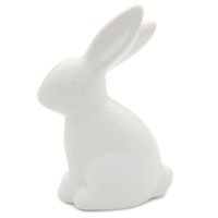 Zajączek wielkanocny królik ceramiczny BIAŁY figurka do stroika dekoracja
