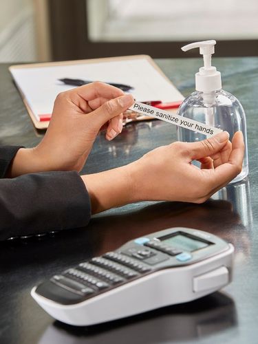 Drukarka etykiet DYMO LM160 Label Manager + taśma D1 45013 12mm biała na Arena.pl