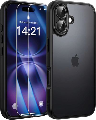 Etui do iPHONE 16 + 2x SZKŁO WZMACNIANE do MagSafe PREMIUM CASE MATOWE 360° na Arena.pl