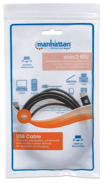 KABEL USB C-C M/M 1,0m USB3.1 SuperSpeed+ 5A  Manhattan  355223 zdjęcie 5