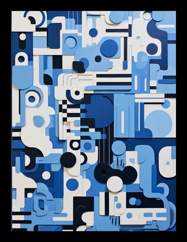 Plakat 15x20cm Niebieski Labirynt na Arena.pl