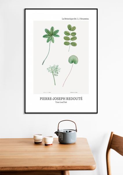 Plakat 20x30cm Design Tree Leaf Set, Redoute Vintage do Salonu zdjęcie 9
