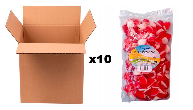 Żelki vangusto 10x1kg Serduszka zdjęcie 1