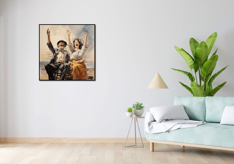 Plakat 80x80cm Chwile Radości zdjęcie 4