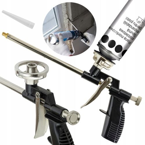 PISTOLET DO PIANKI MONTAŻOWEJ PIANY PISTOLETOWEJ METALOWY APLIKATOR LEKKI na Arena.pl