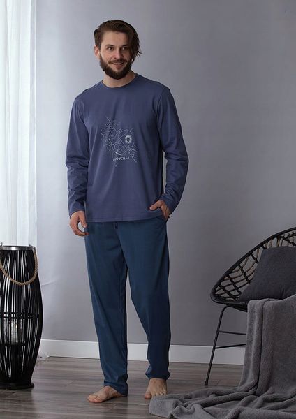 KEY Męska piżama pidżama długa bawełna XXL 2XL zdjęcie 2