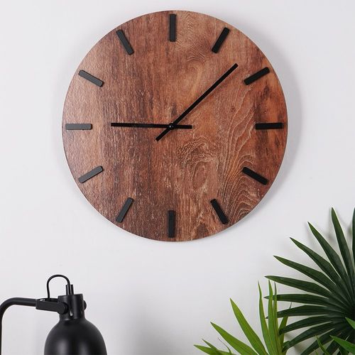 Zegar ścienny brązowy 40 cm na Arena.pl