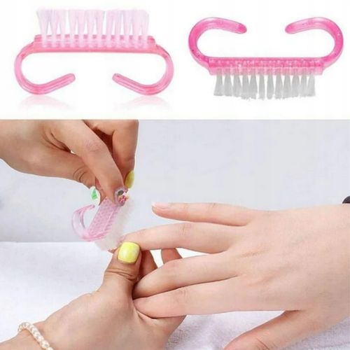 100x SZCZOTECZKA RÓŻOWA DO MANICURE DO USUWANIA PYŁU DO PAZNOKCI na Arena.pl