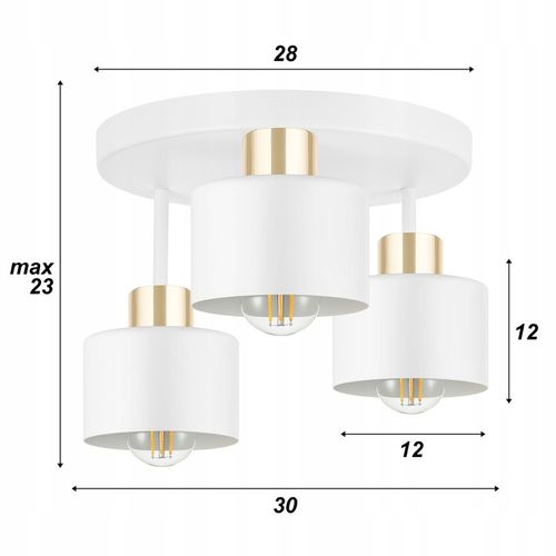 LAMPA sufitowa wisząca LED ŻYRANDOL PLAFON loft nowoczesna E27 glamour na Arena.pl