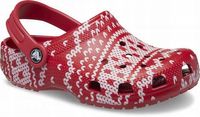 Dziecięce Lekkie Buty Klapki Chodaki Crocs Classic Holiday Sweater 27-28