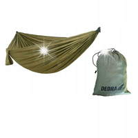 DEDRA KOMPLET HAMAK TURYSTYCZNY SURVIVAL 270x140cm NYLON 210T +WOREK N1035