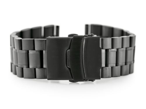 Bransoleta Pacific M6 - Solid Steel - czarna 24mm na Arena.pl