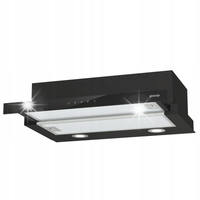 Okap teleskopowy Gorenje TH64E4BG Czarny 71dB 135W LED