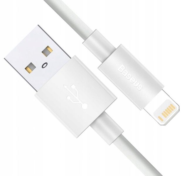 BASEUS MOCNY KABEL USB - LIGHTNING DO IPHONE IPAD PRZEWÓD 2.4A 1.5M 2SZT zdjęcie 1