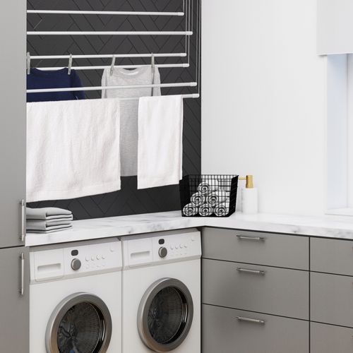 Suszarka Na Pranie Do Ubrań Sufitowa 6 Prętów 90cm na Arena.pl