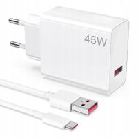 ŁADOWARKA 45W Z KABLEM USB C 1M TURBO SZYBKIE ŁADOWANIE 6A 30W
