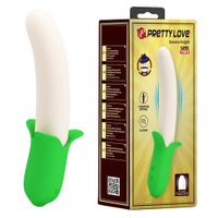 Wibrator silikonowy, 7 trybów stymulacji, w kształcie banana. Sex gadżet