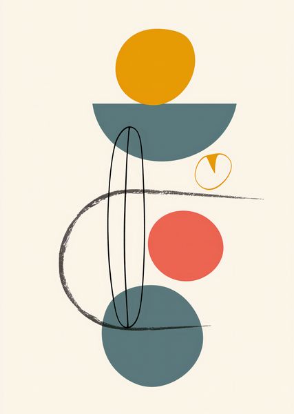 Plakat 67,5x95cm Równe Kompozycje zdjęcie 1