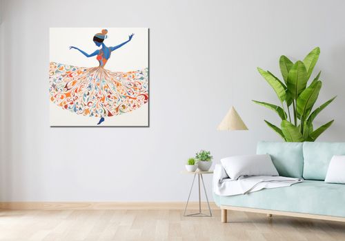 Obraz 90x90cm Wirująca Balerina na Arena.pl