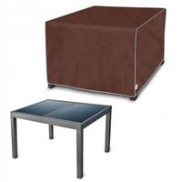 3WARSTWY Całoroczny POKROWIEC NA STÓŁ OGRODOWY 125x95x70cm BRĄZ