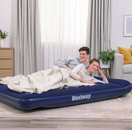 MATERAC DMUCHANY DWUOSOBOWY BESTWAY z pompką ŁÓŻKO TURYSTYCZNE 203 x 152CM na Arena.pl