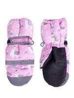 Rękawiczki narciarskie dziewczęce jednopalczaste lama 14 YOCLUB