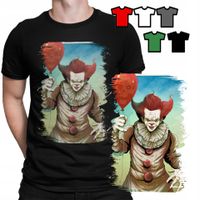 KOSZULKA T-SHIRT MĘSKI WZORY DO WYBORU - IT TO HORROR FILMY - L