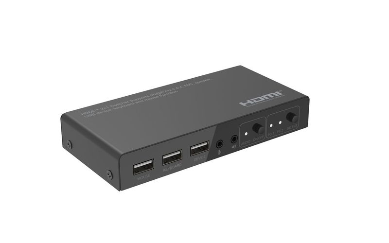 MicroConnect 4K@60Hz HDMI KVM switch, 2x1, zdjęcie 1