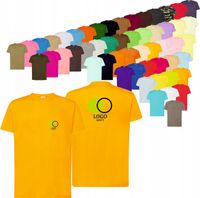 KOSZULKA T-SHIRT DOWOLNY HAFT firmowa reklamowa LOGO tekst grafika 20 szt